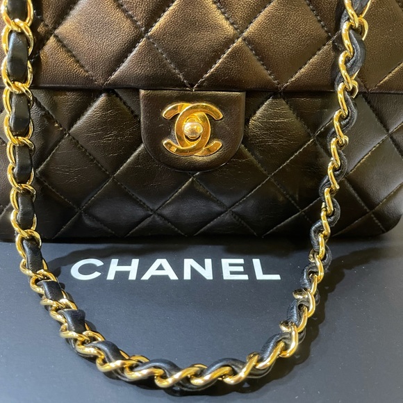❌SOLD❌💯Authentic Chanel Mini Square Vintage Flap - Picture 2 of 16